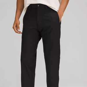 NWOT Lululemon Black Commission Slim-Fit Pant 39" Length Warpstreme, Size 30